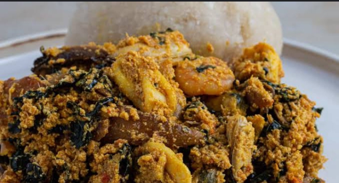 Semolina and Egusi Soup